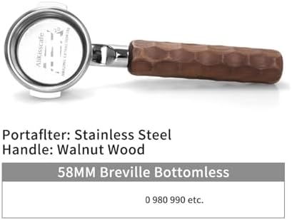Compatible With E61, Compatible With Gaggia, 58MM Coffee Bottomless Portafilter Naked Double Spout, Espresso Machine Accessories Barista Tool(58mm Breville9 SS) - Image 2