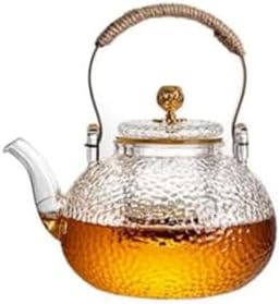 Removable Electric Ceramic Stove teapot Transparent Glass Tea Brewer with Infuser Large Capacity Tea Making Container Tea Kettle Cleanable by Unknown