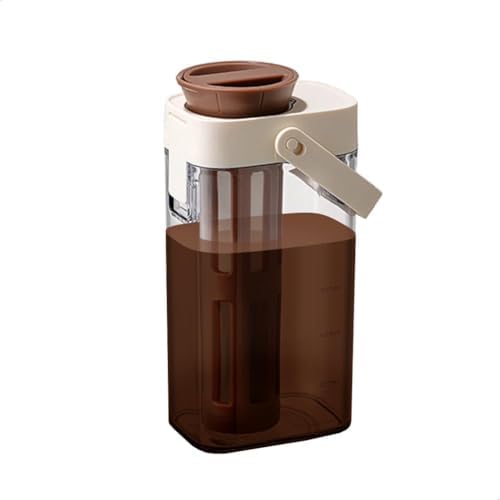 watchget Cold Brew Coffee Maker, 1000ml/35oz Iced Tea and Coffee Brewer with Removable 350 Mesh Filter, Portable Space-saving and Airtight Seal Pitcher for Home and Garden by watchget
