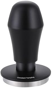 51mm Espresso Tamper 30lbs Calibrated Coffee Tamper Stainless Steel Base Hand Tamper for 51mm Bottomless Portafilter Tamper for Espresso Machine-Flat Base, Black by Unknown