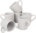 OTAGO Coffee Mugs for 6, 12 oz Mug Set, OTAGO Porcelain Cup Set Matte Reactive, Dringking Cup with Handle for Coffee, Tea, Cocoa, Milk, Yellow by OTAGO