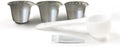 Refillable 304 Stainless Steel Reusable Coffee Capsule Set – Food Grade Environmentally Friendly Material · With Measuring Spoon and Brush · Must-have for Home/Office/Cafe (Set3) by BuiltforPracticalLiving