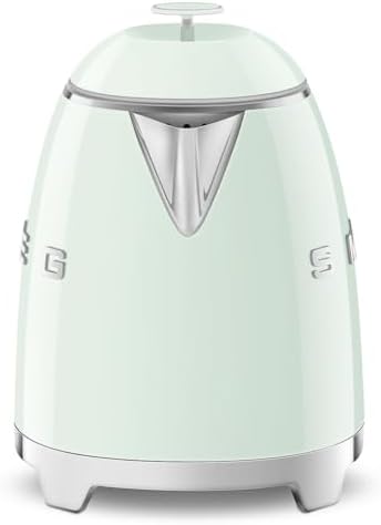 SMEG Mini 50's Retro Style 3 Cup Electric Kettle with Double Wall Anti Slip Base and Water Level Indicator (Pastel Green) - Image 2