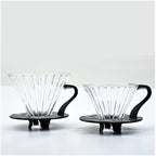 Coffee Filter Cup, Wide Grooves For Filter Fit,V-Shape Heat-Resistant Glass Coffee Dripper(CK5201) - Image 6