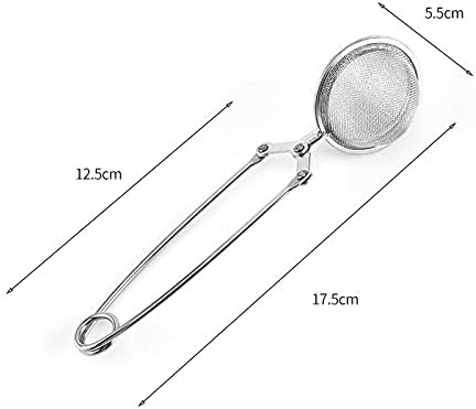 Tea Filters Tea Infuser Stainless Steel Sphere Mesh Strainer Coffee Herb Spice Filter Diffuser Handle Ball Match Bags(Silver) - Image 4