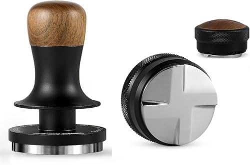 MHW-3BOMBER 53MM Espresso Tamper Kit 53.35mm Calibrated Tamper 30lbs 53.35mm Espresso Distribution Tools Espresso Acessories by MHW-3BOMBER