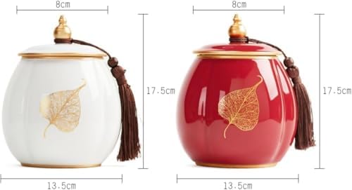 Ceramic Tea Canister with Sealed Lid for Loose Leaf Storage - Image 2