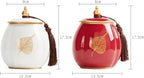 Ceramic Tea Canister with Sealed Lid for Loose Leaf Storage - Image 2