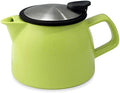 FORLIFE Bell Ceramic Teapot with Basket Infuser, 16-Ounce/470ml, Lime by Unknown