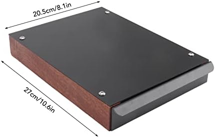 Stainless Steel Coffee Knock Box, Pull Out Style Coffee Ground Knock Drawer, Coffee Ground Residue Powder Container Bucket, Coffee Residue Powder Box for Home Office Commercial Use(black) - Image 3
