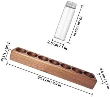 Coffee Bean Storage Rack with Four Glass Containers and Wooden Stand - Image 2