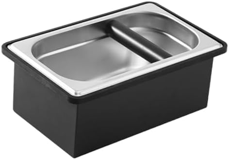 Box Espresso Knock Ground Container Box Accessory Easy to Clean Stainless Steel Structure Suitable for, Large by LeeQinersw