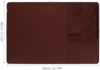 Large Silicone Coffee Mat with Removable Tamper Pad 22.8x15.7 Inch - Image 6