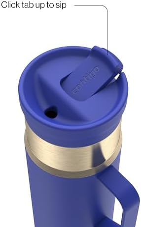 Contigo SnapSeal 20 oz Stainless Steel Vacuum-Insulated Water Bottle with Leakproof AutoClose Lid (Straw-Compatible) & Side Handle, BPA-Free & Lead-Free, Dishwasher Safe - Image 2