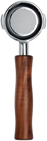 Normcore 58mm Bottomless Portafilter Fits WPM KD-310/330/410/510/Primus, Naked Portafilter with Genuine American Walnut Handle - Image 5