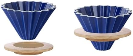 For 1-2 Cups Hand Brew And Machine Coffeeware,Coffee Filter Cup Holder Reusable Ceramics Cone Dripper Funnel Coffee Maker(Left) by Unknown