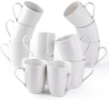 AmorArc 12oz Off White Coffee Mugs Set of 12, Ceramic Coffee Mugs with Large Handle for Man, Woman, Light Weight Coffee Mugs Set for Latte/Cappuccino/Cocoa/Milk, Dishwasher & Microwave Safe, 12Pcs by AmorArc