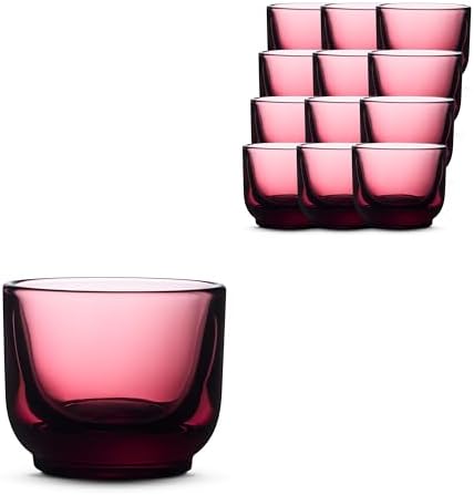 Fellow Pirch Espresso Shot Glasses 3.5 oz, Set of 12, Weighted Thick Glass by Unknown