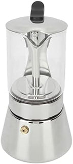 Jiawu Pot, Classic Stovetop Espresso Maker, Stainless Steel Italian and Cuban Greca Coffee Maker, Premium Crystal Glass Top Espresso Pot, Easy to Operate & Quick Cleanup (360ml) - Image 5