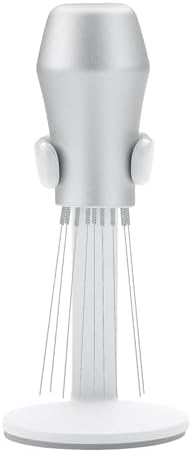 Normcore WDT Distribution Tool with Stand V3, 9 Prong Needle Espresso Stirrer, 18 Needles 0.25mm / 0.3mm Thick Spring Wires, Weiss Distribution Technique, Anodized Aluminum Handle, Silver - Image 2