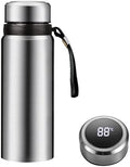 60 oz Smart Water Bottles with Digital Temperature Display Coffee Tea Infuser Bottle LED Thermal Cup Double Walled Vacuum Insulated Stainless Steel Flask Leak Proof Travel Mug Keep Warm (silver) by Unknown