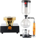 JITEM Cafetera Syphon Coffee Maker Manual Retro Vacuum Glass Siphon Pot Percolators 3 Cups Glass Tabletop Siphon Coffee Maker for Coffee or Tea by Unknown
