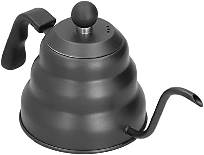 Gooseneck Pot, Black PTFE Stainless Steel Coffee Kettle for Gas, Electric, Induction Stove, Brewing like a Pro, Ergonomic Design, 3 Layer Composite Base, Pour Over Coffee Maker - Image 2