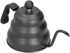 Gooseneck Pot, Black PTFE Stainless Steel Coffee Kettle for Gas, Electric, Induction Stove, Brewing like a Pro, Ergonomic Design, 3 Layer Composite Base, Pour Over Coffee Maker - Image 2