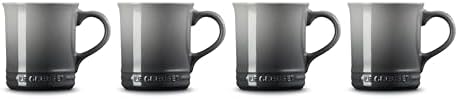 Le Creuset Stoneware Vancouver Mug, Set of 4, 14 oz. each, Oyster - Image 3