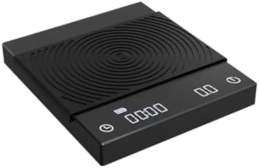 Electronic Scale, in Stock Black Mirror Basic2 Plus Up Digital Coffee Food Kitchen Scale with Time USB Light Weight Mini,for Meal Prep, Baking and Cooking(Black) by Unknown