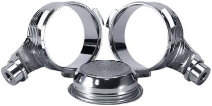 54mm Detachable Bottomless Portafilter，Compatible For Breville，8 Model Rosewood Handle Stainless Steel Espresso Barista Accessory(54mm-3E-BL) - Image 5