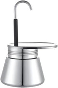 Stainless Steel Moka Pot for Espresso, Single Spout Stovetop Coffee Maker, Italian Caffettiera for Rich Flavor by Unknown