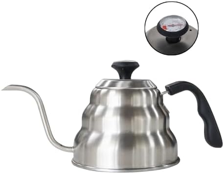 Gooseneck Kettle 1000ml for Pour Over Coffee Stovetop – Stainless Steel Coffee Pot with Precision Spout, 304 Food-Grade BPA-Free, Heat-Resistant Handle, for Gas Electric Ceramic Stove - Image 7