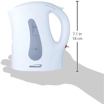 Brentwood Cordless Electric Kettle BPA Free, 1 Liter, White (Pack of 3) - Image 7