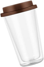 350ml Double Wall Coffee Mug High Borosilicate Glass Coffee Holder by Hoement