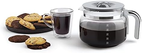 Smeg 50's Retro Style Aesthetic Drip Coffee Machine with 10 Cup Glass Carafe, Auto Start Feature, Keep Warm Plate, and Two Coffee Strength Settings (Grey) - Image 2
