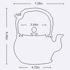 Pure Handmade Cast Iron Teapot 1.4L Uncoated Traditional Kettle For Healthy Tea Brewing & Rust-Resistant Interior - Image 7