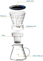 Water Drip Coffee Machine Reusable Filter Tools Glass Espresso Coffee Dripper Pot Ice Cold Brew Coffee Maker(Filter cup) - Image 6