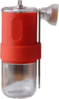 Portable Manual Coffee Grinder with Adjustable Ceramic Burr, Hand Crank Coffee Mill for Freshly Ground Coffee, Compact Spice Grinder for Travel, Camping & Home Brewing Red by Unknown