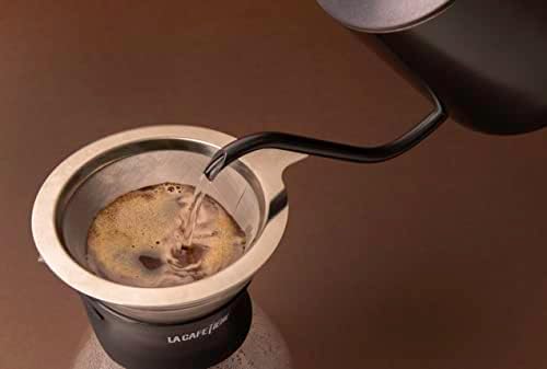 La Cafetière Gooseneck Coffee Pour Over Pot, 600 ml, Gift Boxed,Black - Image 6