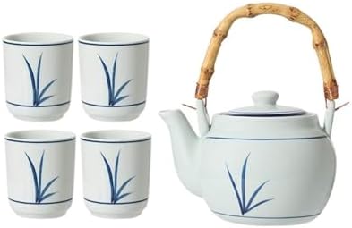 Water Pitcher Ceramic teapot Set Household Tea Cup Tea Set Retro Simple teapot underglaze Color Cold Kettle Water Jug by Unknown