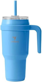 REDUCE Cold1 40 oz Tumbler with Handle - Vacuum Insulated Stainless Steel Water Bottle for Home, Office or Car, Reusable Mug with Straw or Leakproof Flip Lid, Keeps Drinks Cold All Day- Oahu Blue by Reduce