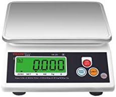 VisionTechShop VK-2D 0.1g Premium Food Kitchen Scale, Lb/Oz/Kg/g Switchable, Stainless Steel Plate Food Scale, Large LCD Display with Backlight, 12lb Max Capacity, 0.001lb Readability by VisionTechShop