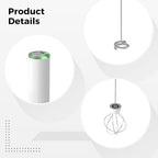 Rechargeable Milk Frother with Stand, 1500 mAh Battery, 6500 RPM Electric Drink Mixer, Handheld Milk Frother with Stainless Steel Whisks, Type C Charge, 400 Second Runtime for Latte, Coffee, - Image 3