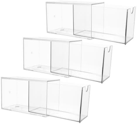 3pcs Acrylic Tea Bag Storage Box for Pantry Drawer Organizer by JOINPAYA