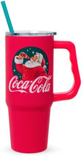 Silver Buffalo Coca-Cola Vintage Santa Stainless Steel Tumbler, 30oz by SilverBuffalo