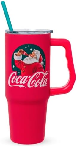 Silver Buffalo Coca-Cola Vintage Santa Stainless Steel Tumbler, 30oz by SilverBuffalo