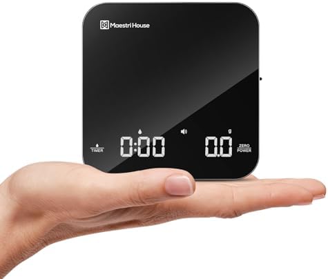 Maestri House Espresso Brewing Set – Rechargeable Mini Coffee Scale with Timer+Espresso Shot Cup - Image 2