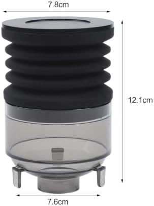 Coffee Grinder Silicone Bellows Funnel for Baratza Sette 270 BG30, Grounds Cleaning and Collection for Hopper, Aluminum Lid, Hand Press Air Blower Accessory, Black, Quick Bean Swap - Image 3