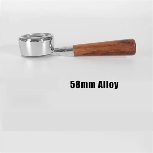 58mm Filter,Compatible With GAGGIA,Coffee Machine Bottomless Coffee Portafilter Home Espresso Solid Wood Handle Barista Tool filter basket(58mm-A) - Image 2